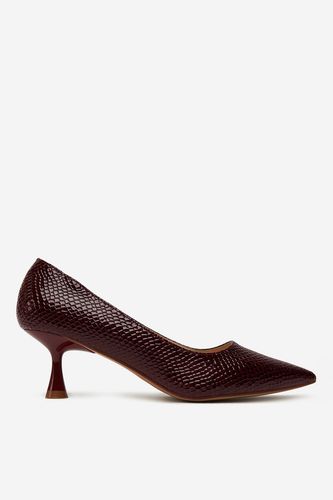 Čevlji s peto Jenny CEO-CD24-212-1 Bordo rdeča