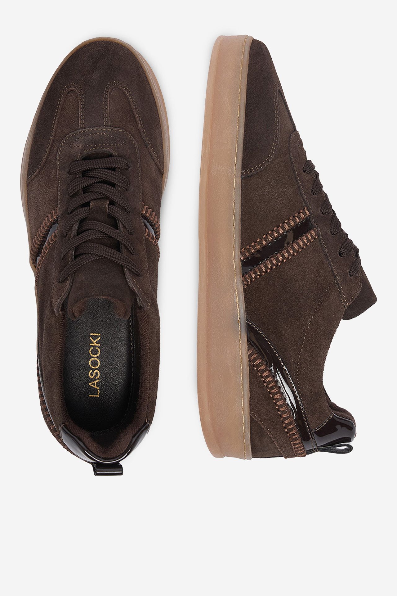 Sneakersy Tmavě hnědá