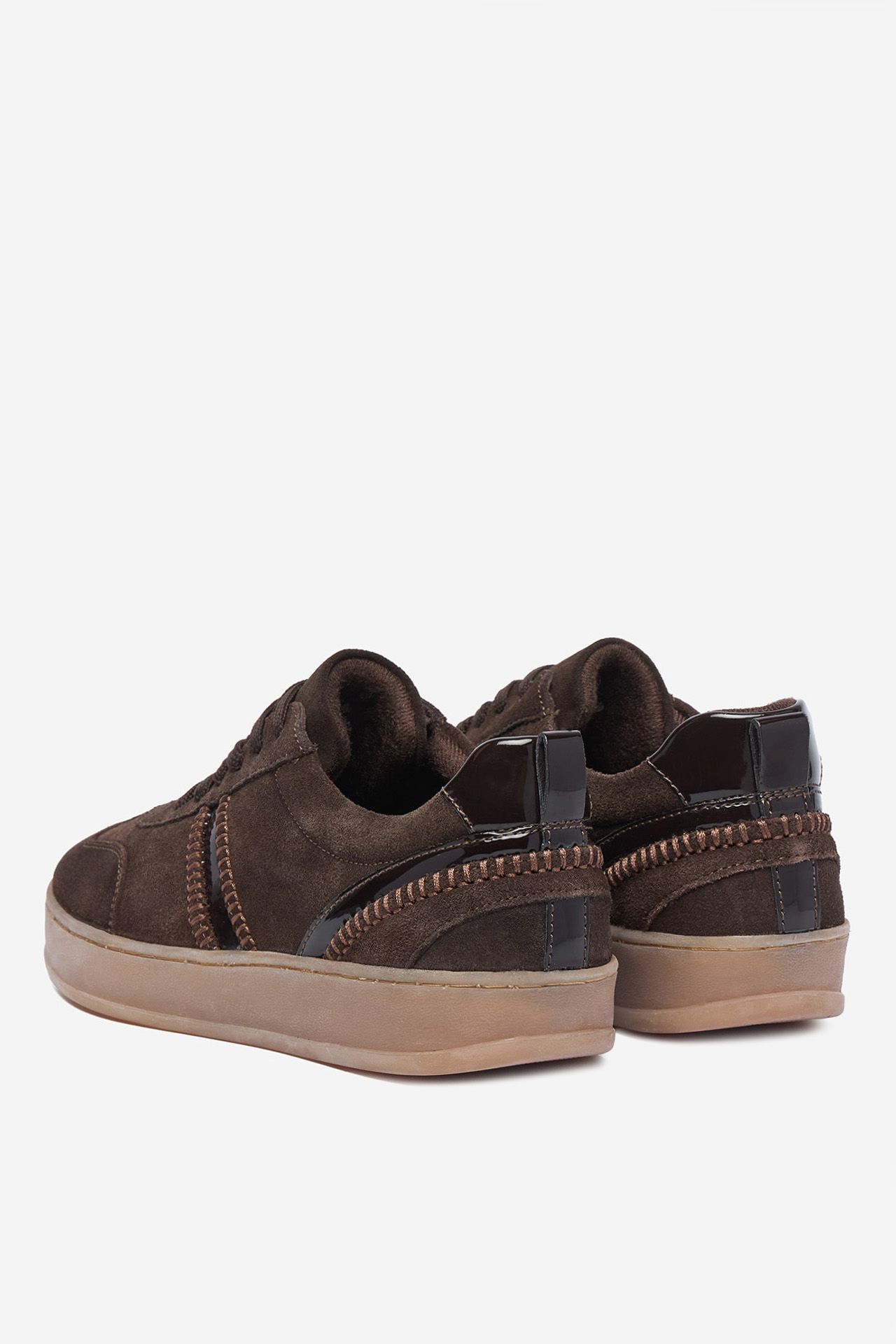 Sneakersy Tmavě hnědá