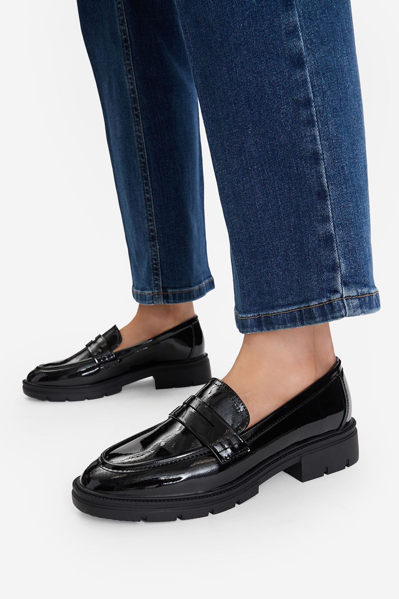 Loafersy Černá
