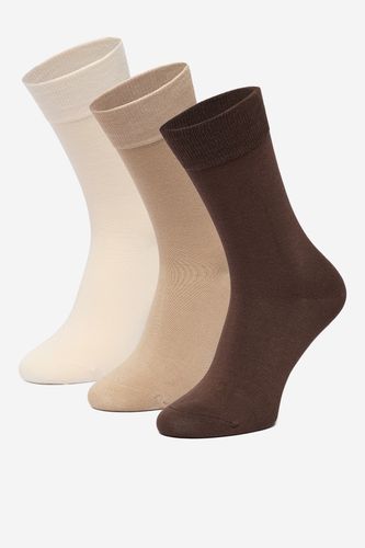 Nogavice Gino Rossi CEO_AS_GR_01_W_AW26 (3-PACK). Bež