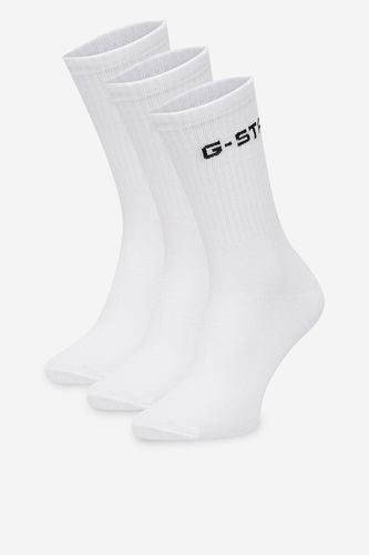 Nogavice G-STAR CEO_AS_G_STAR_001W_AW26 (3-PACK) Bela