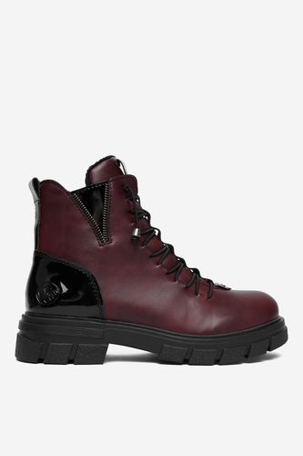 Semiš Rieker CEO-Z9152-35 Bordo rdeča