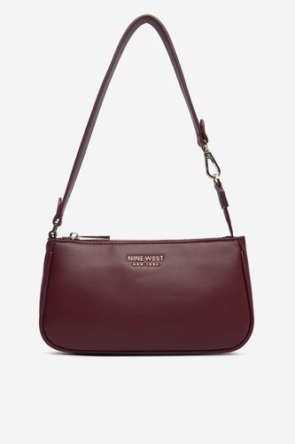 Torbica NINE WEST CEO-VELVET CHARM-LA374-4788 Bordo rdeča