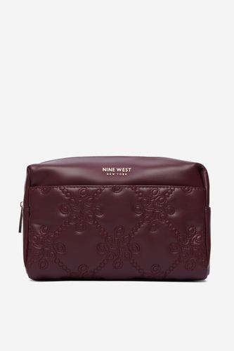 Kozmetična torba NINE WEST CEO-NW-W1-030-AW26 Bordo rdeča