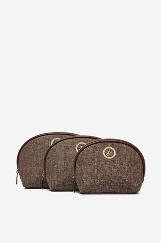 Kozmetična torba Beverly Hills Polo Club CWBEO-BHPC-U1-002-AW26 (3-PACK) Rjava