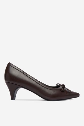Čevlji s peto Jenny CEO-LS6633-01 Čokoladno rjava