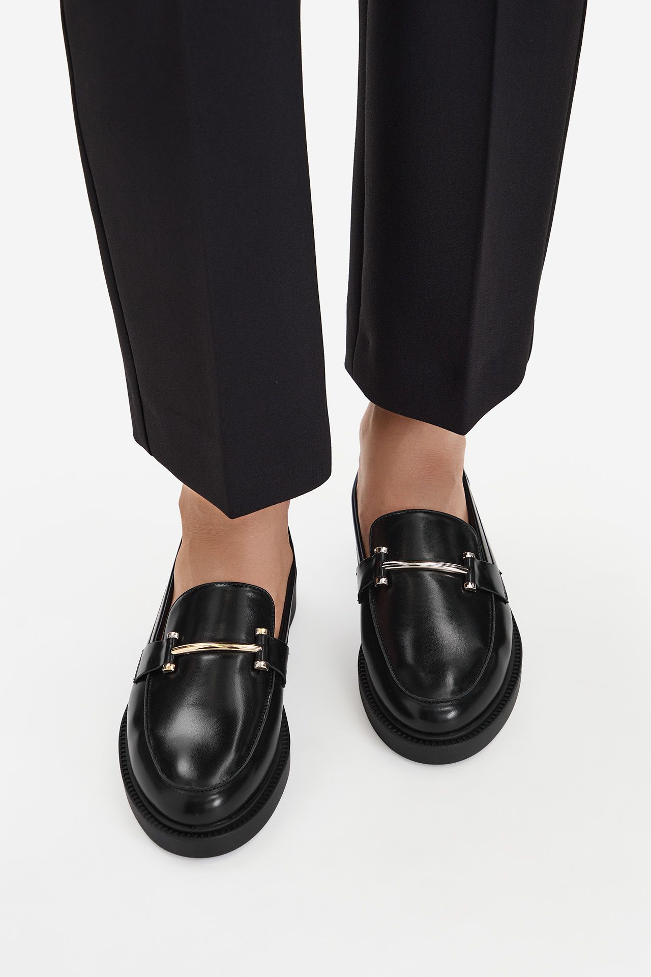 Loafersy Černá