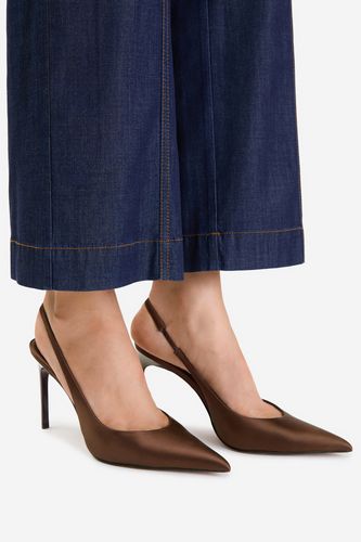 Čevlji s peto NINE WEST EO-TS6380-1 Rjava