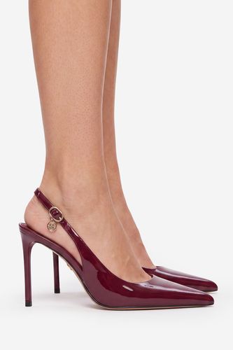 Čevlji s peto NINE WEST EO-TS6384-01 Bordo rdeča