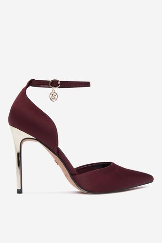 Čevlji s peto NINE WEST CEO-CWBFS255 Bordo rdeča