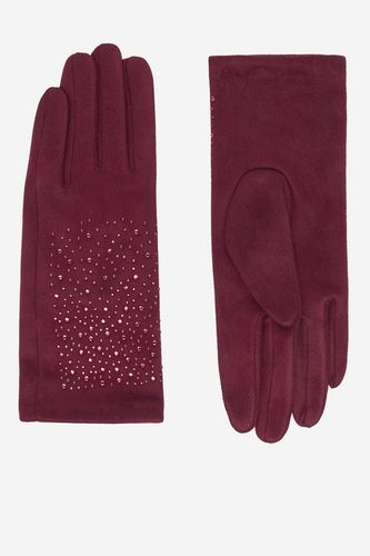 Ženske rokavice NINE WEST CEO-NW-W6-001-AW26K Bordo rdeča