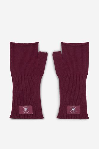 Ženske rokavice Beverly Hills Polo Club CWBEO-BHPC-W6-001-AW26 Bordo rdeča
