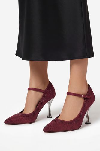 Čevlji s peto NINE WEST CEO-LP90858-296 Bordo rdeča