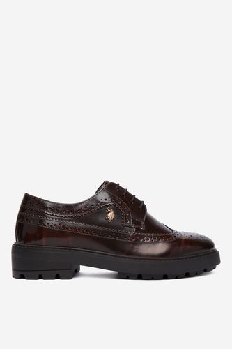 Nizki čevlji U.S. POLO ASSN. EO-ANYA001W/GL1 Čokoladno rjava