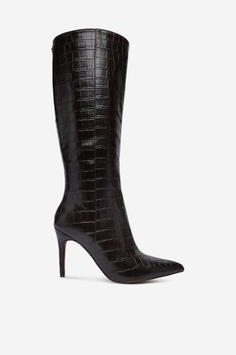 Škornji NINE WEST CEO-SL95027 01 Čokoladno rjava