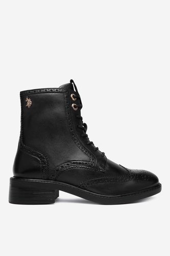 Šněrovací vyšší obuv U.S. POLO ASSN. EO-GALLES002W/GL1 Černá