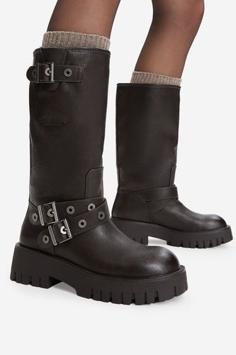 Kozačky GUESS JEANS CEO-HY35005-1 Tmavě hnědá
