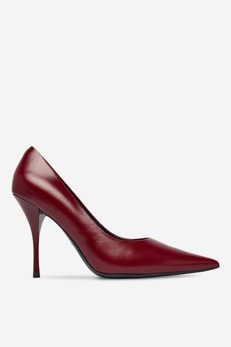 Čevlji s peto EVA MINGE EO-LT26157-1-3 Bordo rdeča