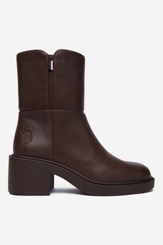 Kotníková obuv U.S. POLO ASSN. EO-RAVEN001W/GY1 Hnědá
