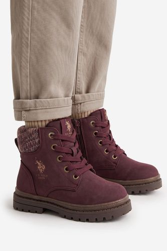 Semiš U.S. POLO ASSN. EO-VLAD001K/GYT1-BOR003 Bordo rdeča