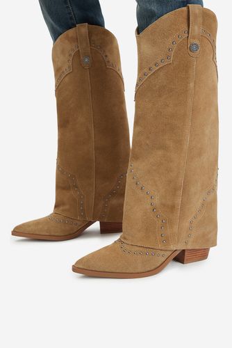 Kozačky GUESS JEANS EO-TS6356-01 Tmavě béžová